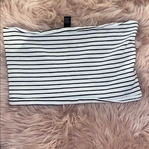 striped tube top